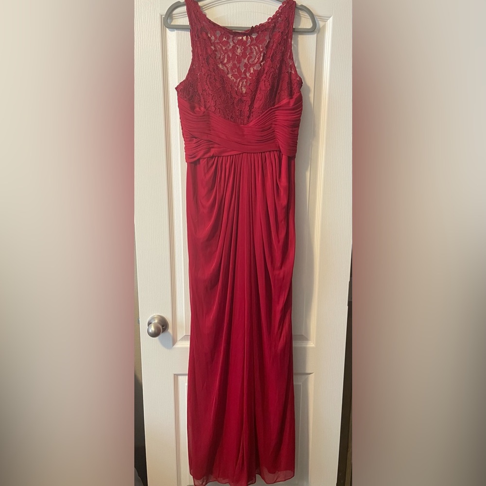David’s bridal- Bridesmaid dress- red